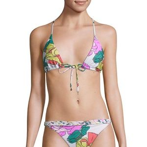 6 Shore Road Domingo Bikini Top Ashbury Poppies Macreme